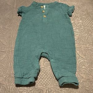 Cute romper teal green color size 0-3 months